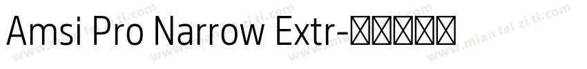 Amsi Pro Narrow Extr字体转换